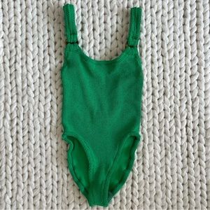 Hunza G Domino One Piece Swimsuit in Emerald (Green)